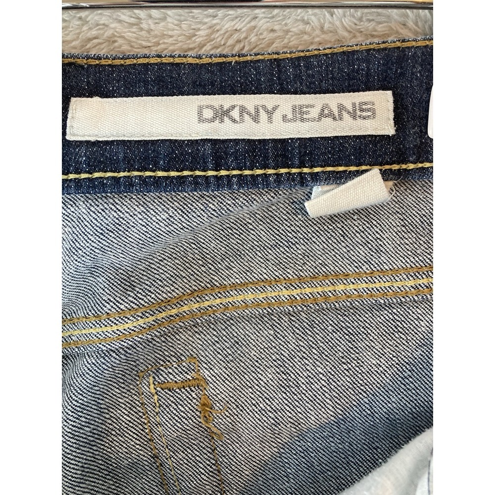 DNKY Jeans‎ Womens Size 5 Low Rise Straight Stretch Denim Blue - Picture 13 of 14